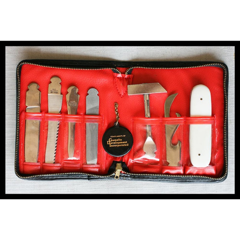 vintage Barlow 7-piece tool kit - Japan - promo for Gamelin Development Inc.